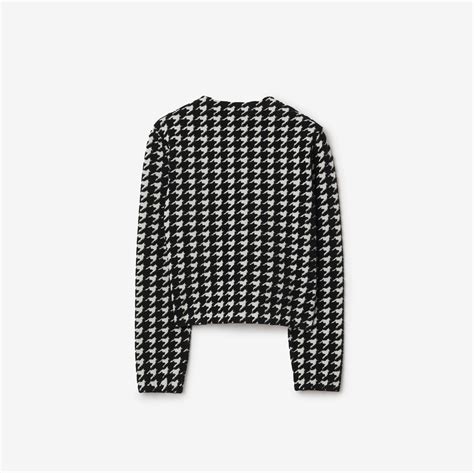 burberry houndstooth suit|houndstooth cardigans for women.